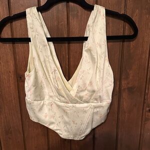 Camila Coelho Cream Wrap Dress